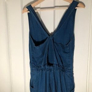 Madewell Crossback Chambray Jumpsuit